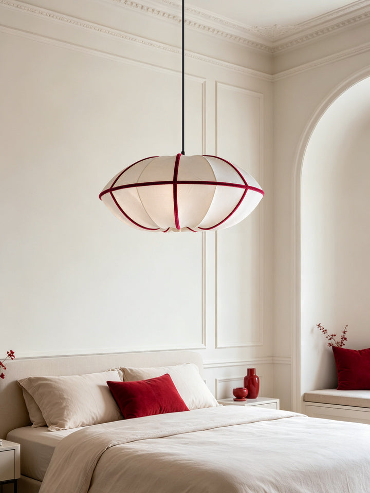 Halo Fabric Globe Pendant Light