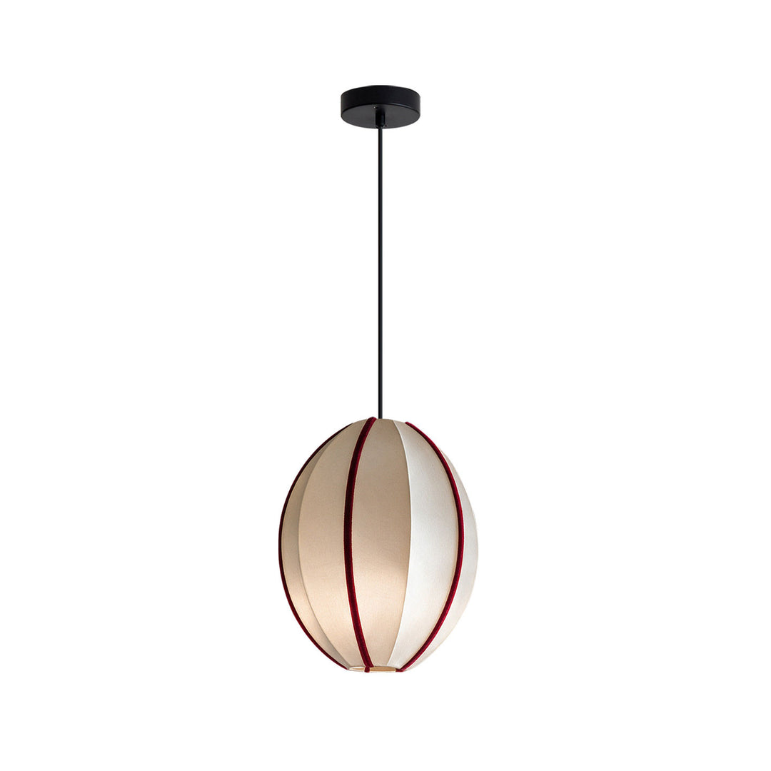 Halo Fabric Globe Pendant Light