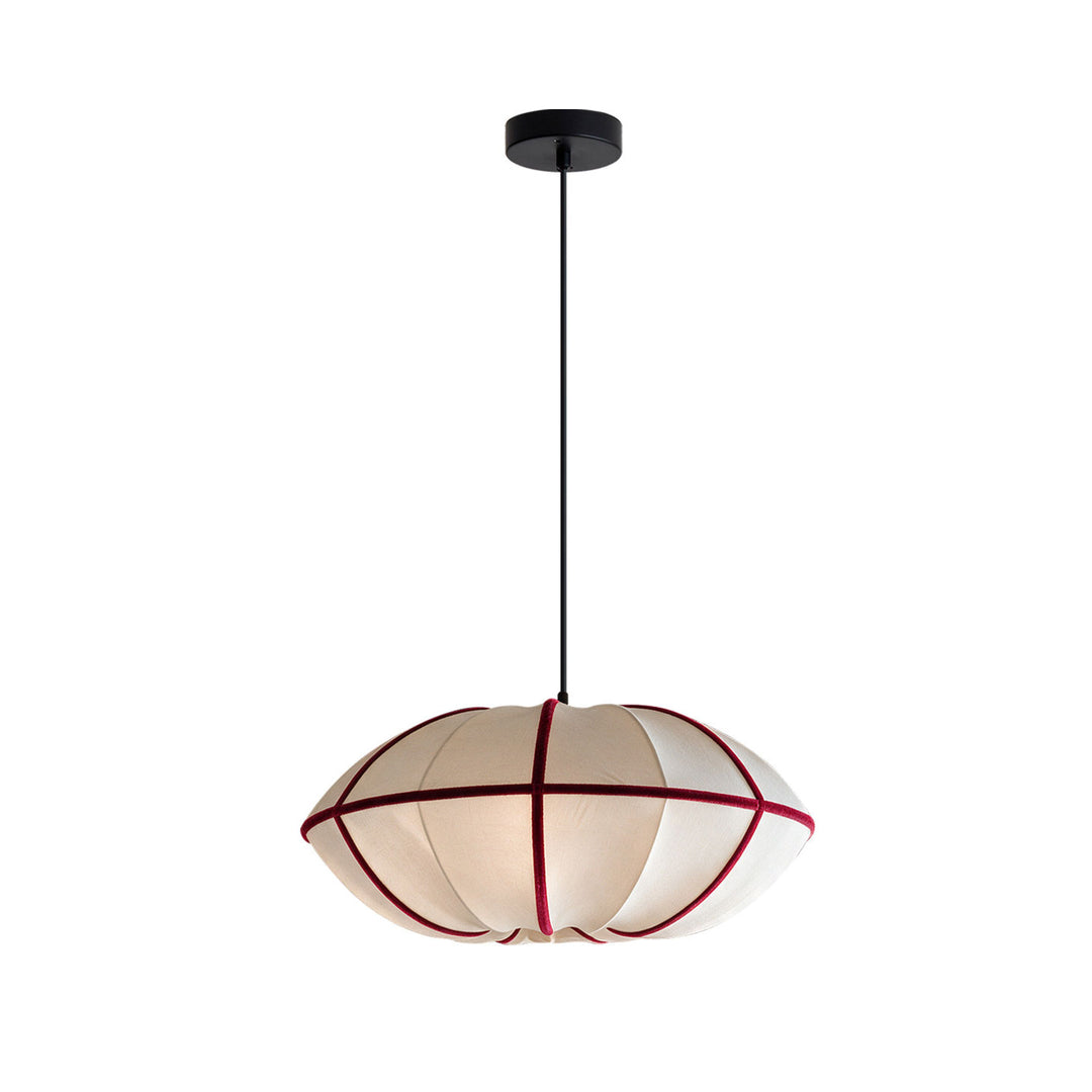 Halo Fabric Globe Pendant Light