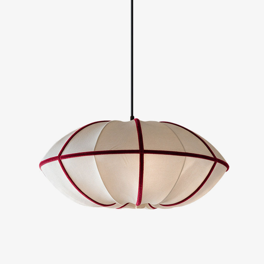Halo Fabric Globe Pendant Light
