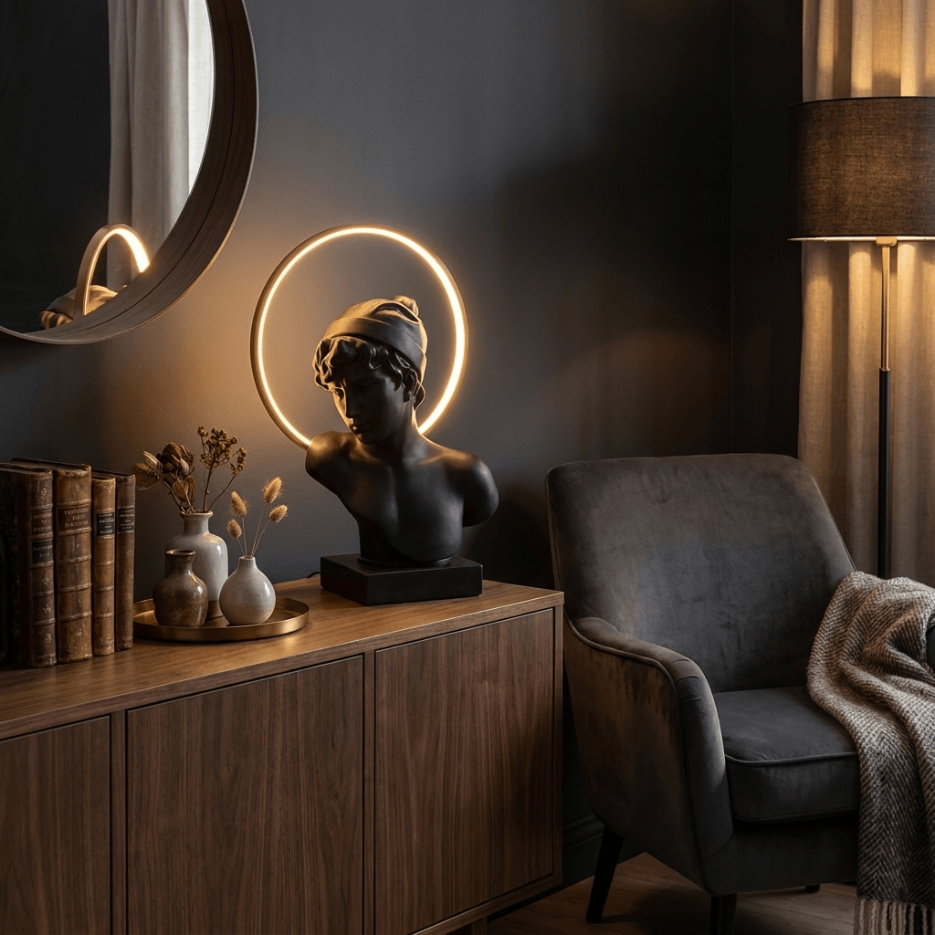 Halo Muse Sculptural Table Lamp - Vakkerlight