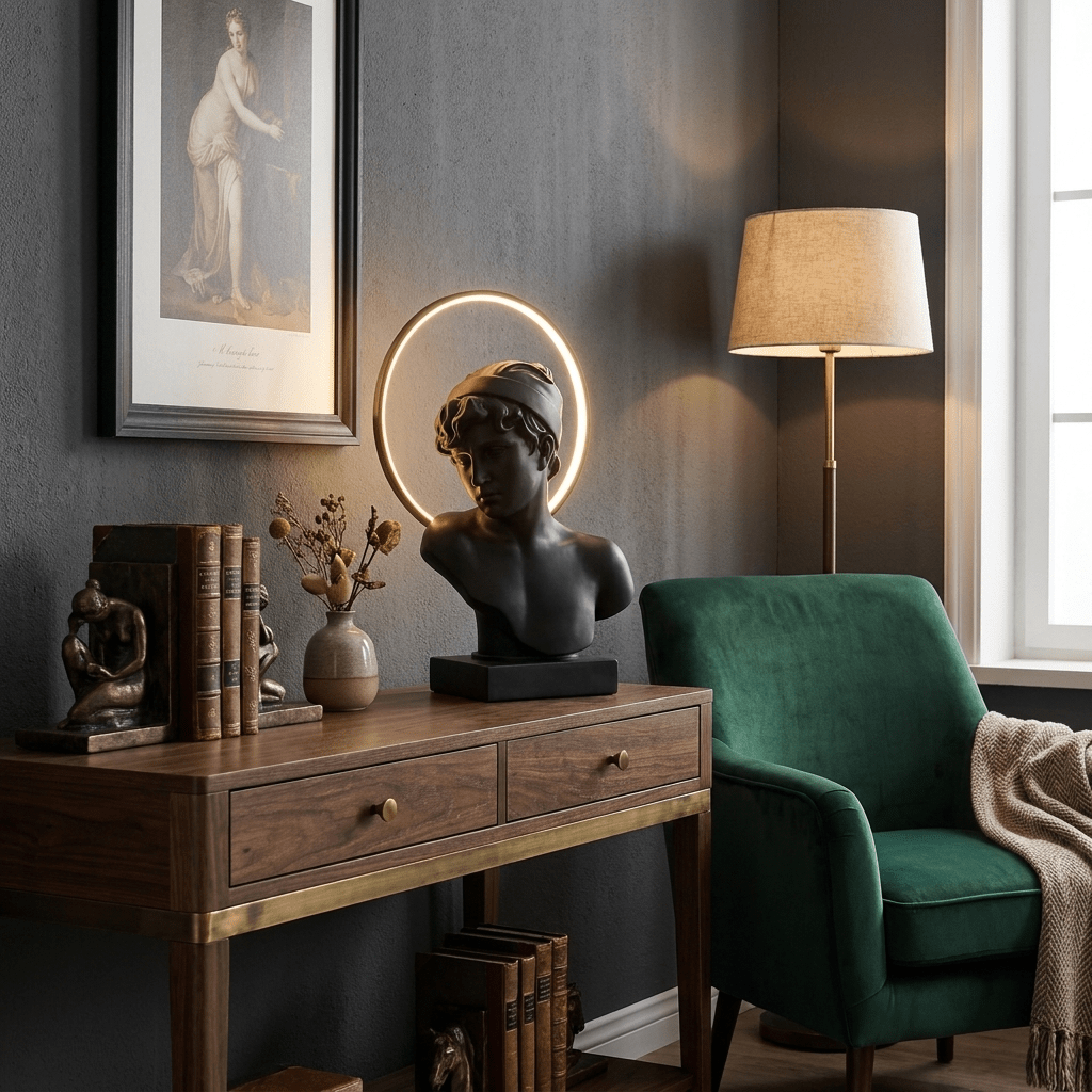 Halo Muse Sculptural Table Lamp - Vakkerlight