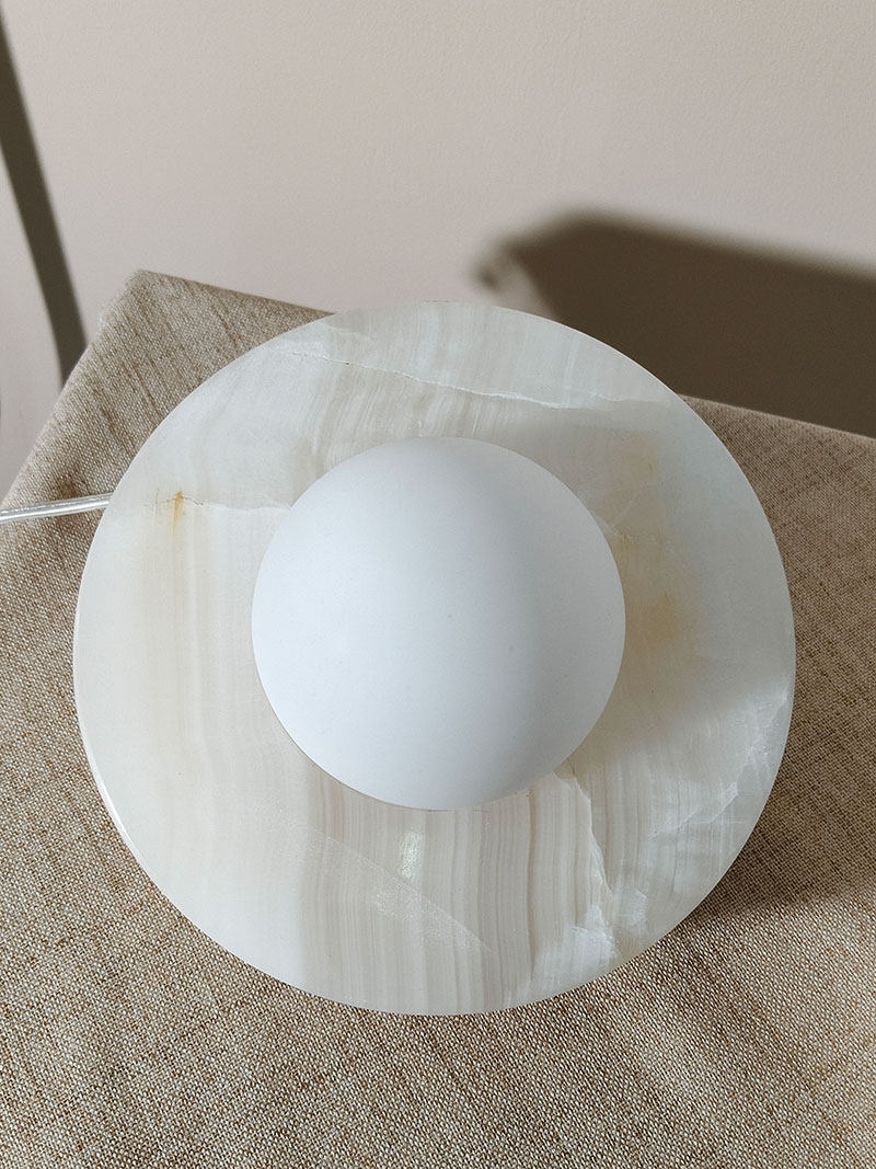 Halo Pebble Stone Table Lamp