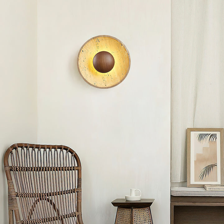 Halo Travertine Wall Light - Vakkerlight