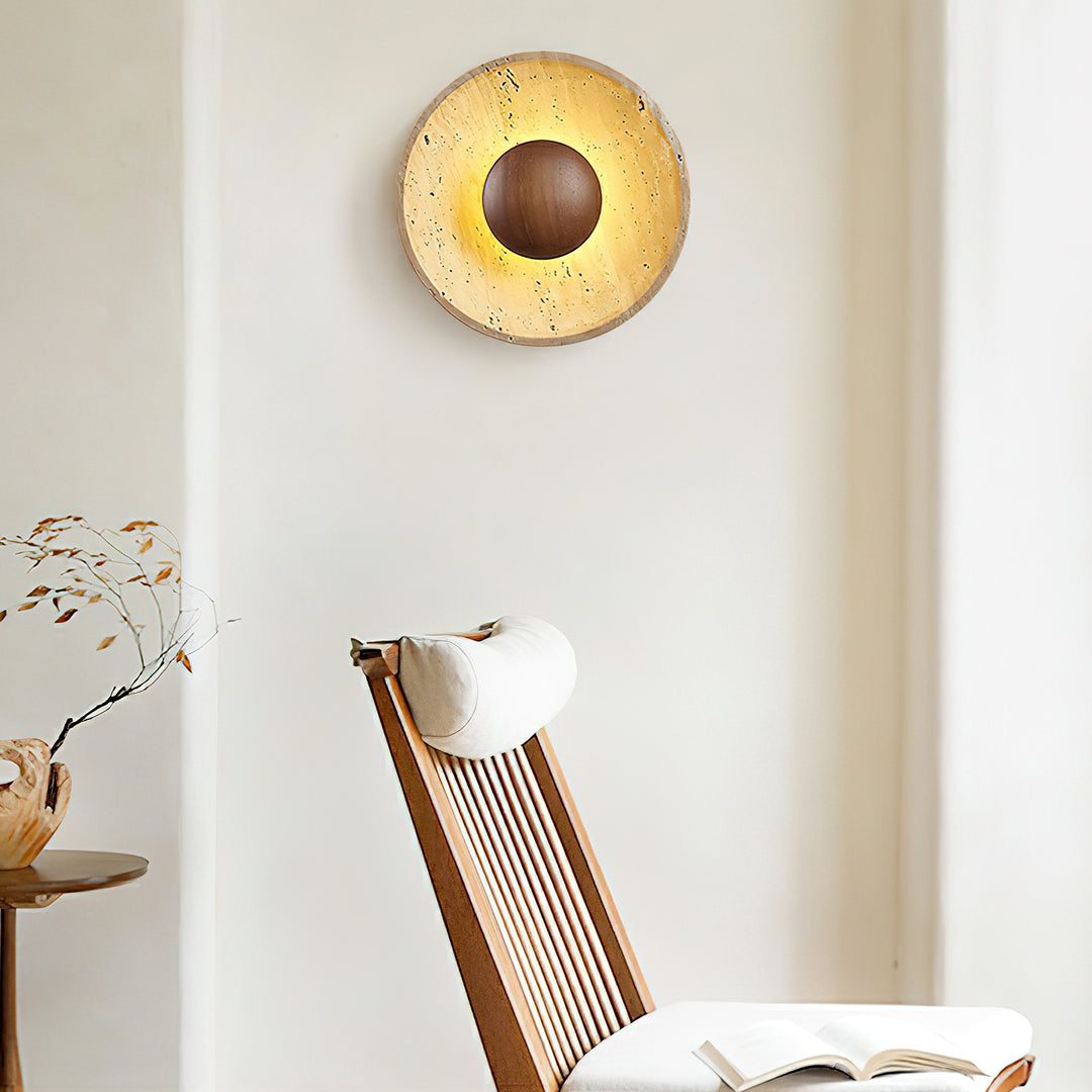 Halo Travertine Wall Light - Vakkerlight