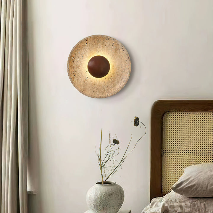 Halo Travertine Wall Light - Vakkerlight