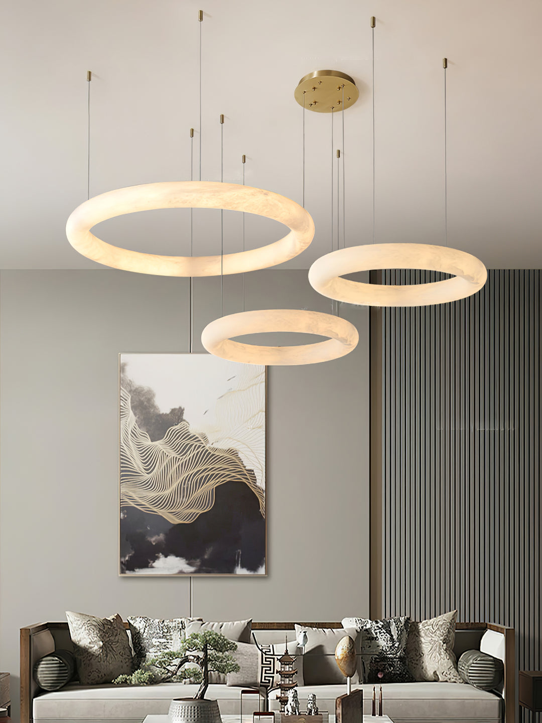 Halo di Pietra Chandelier - Vakkerlight