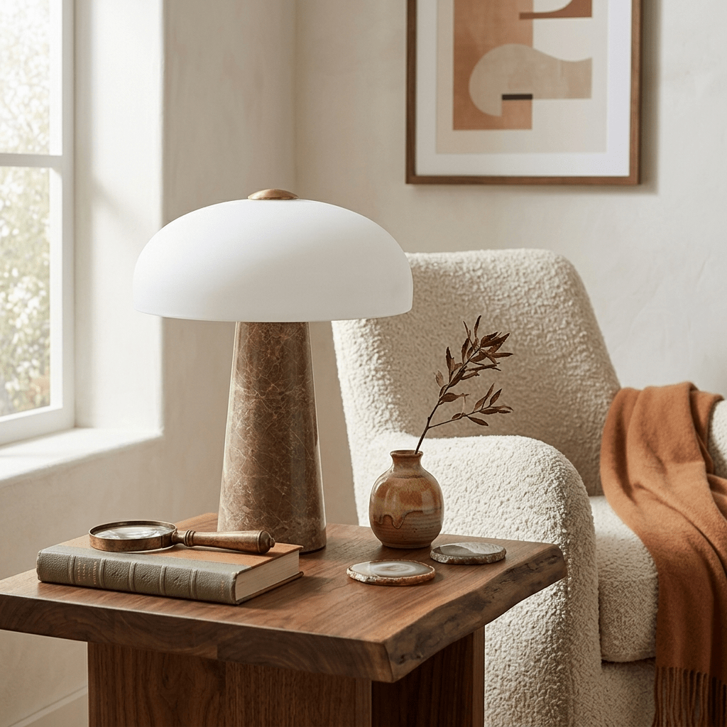 Haloire Marble Table Lamp - Vakkerlight