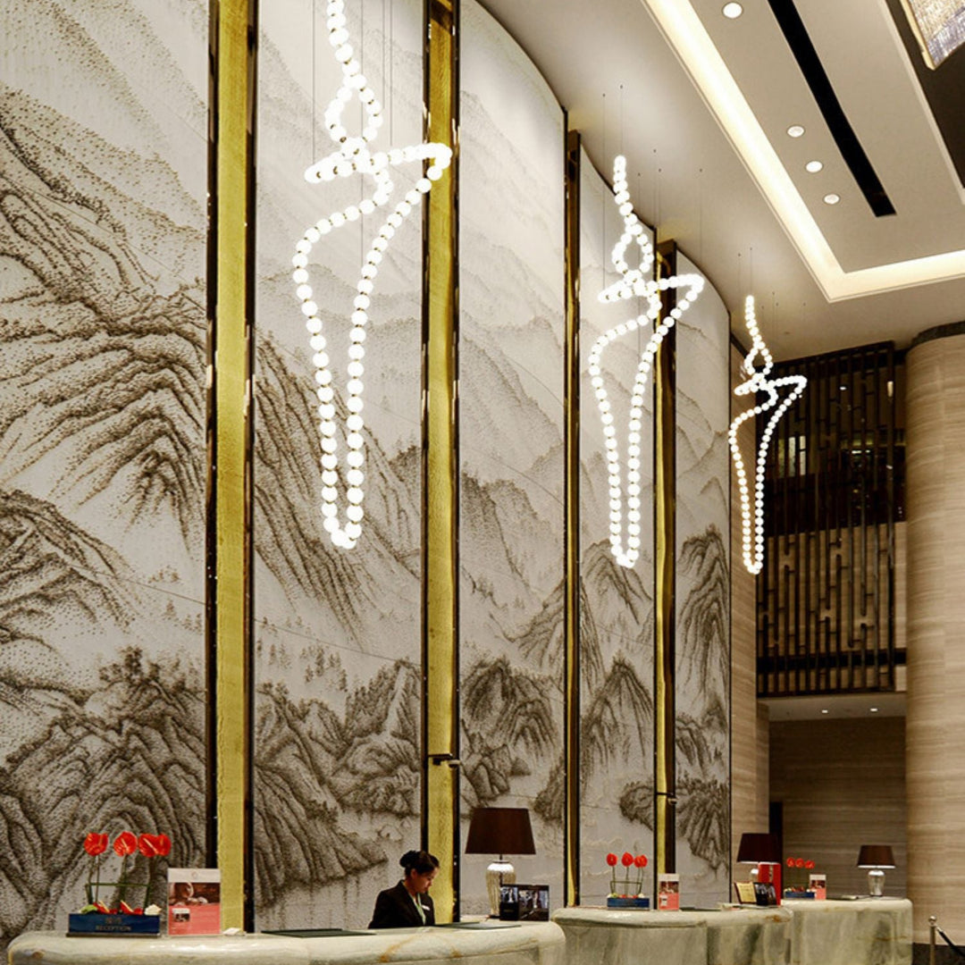 Halti Necklace Acrylic Chandelier - Vakkerlight