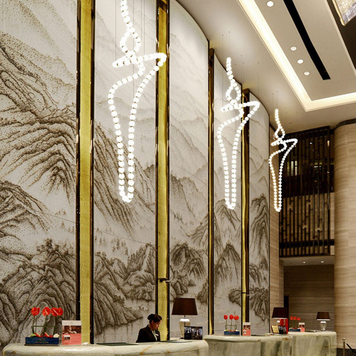 Halti Necklace Acrylic Chandelier - Vakkerlight