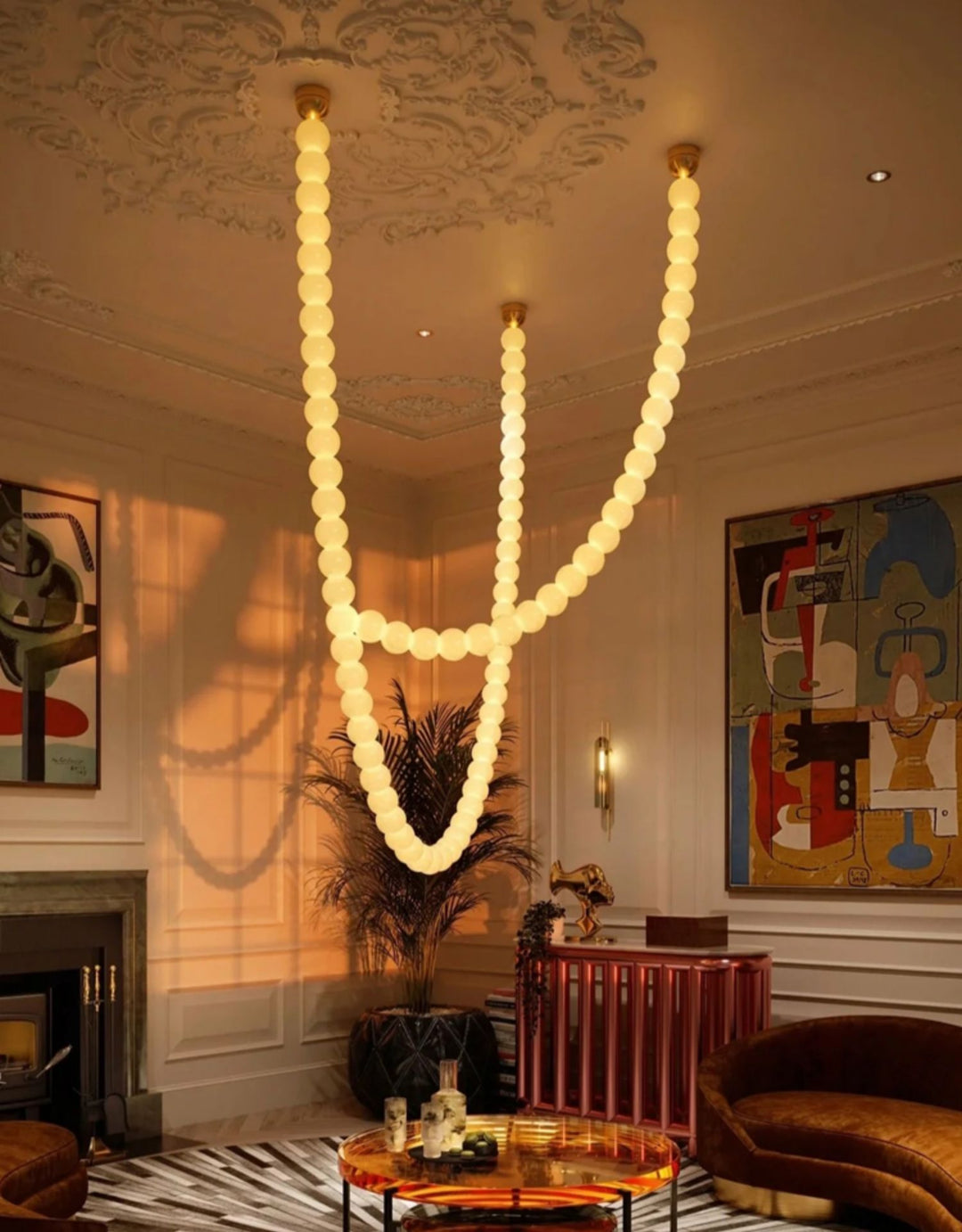Halti Necklace Acrylic Chandelier - Vakkerlight