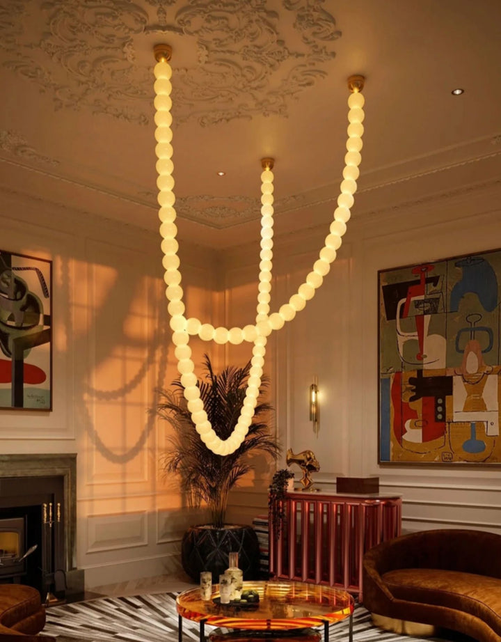 Halti Necklace Acrylic Chandelier - Vakkerlight
