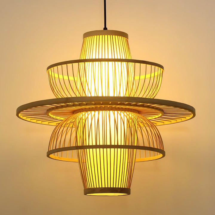 Handmade Sigyn Bamboo Pendant Lamp - Vakkerlight