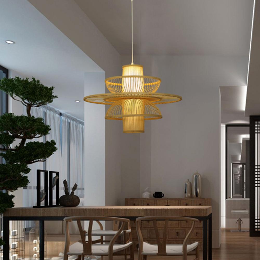 Handmade Sigyn Bamboo Pendant Lamp - Vakkerlight