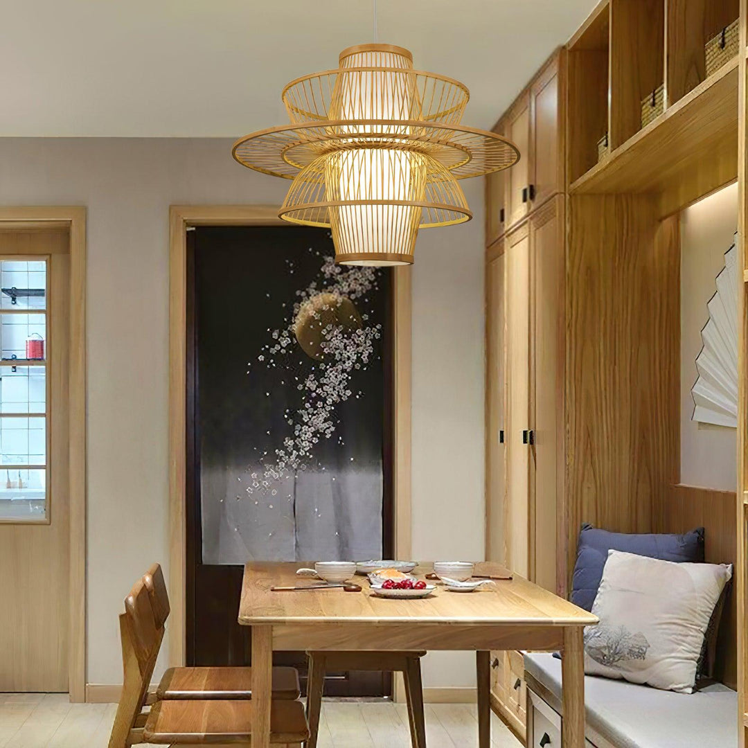 Handmade Sigyn Bamboo Pendant Lamp - Vakkerlight