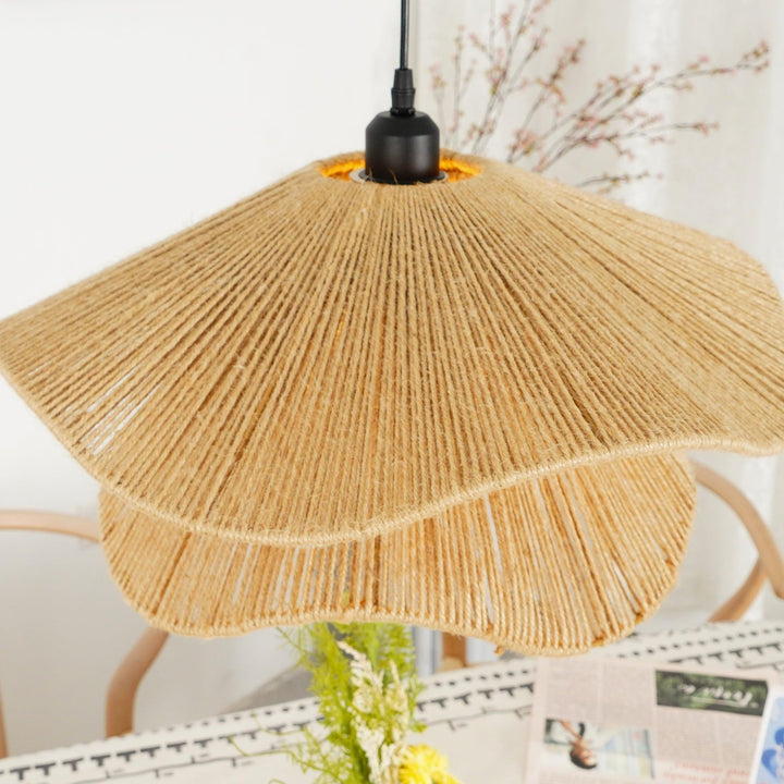 Handmade Straw Hat Pendant Lamp - Vakkerlight