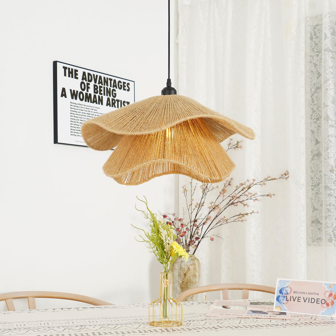 Handmade Straw Hat Pendant Lamp - Vakkerlight