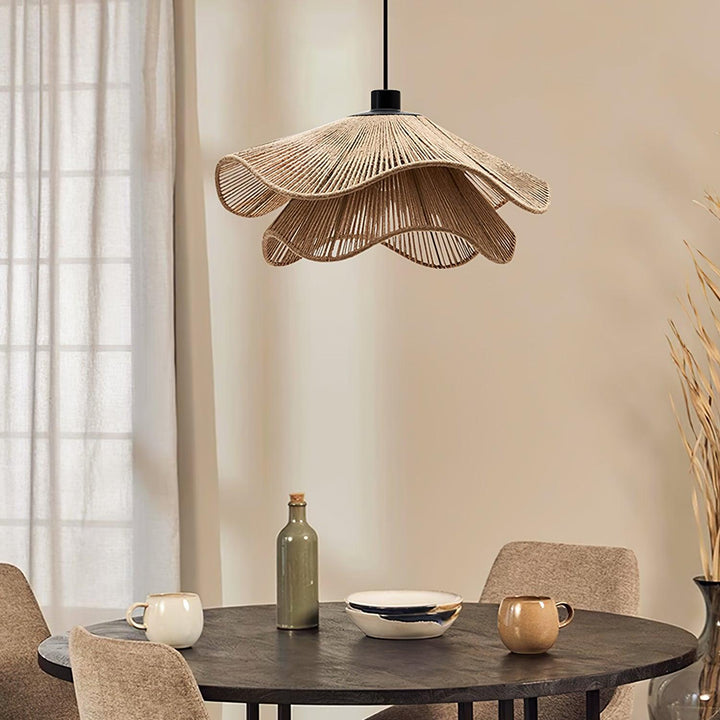 Handmade Straw Hat Pendant Lamp - Vakkerlight