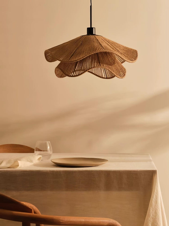 Handmade Straw Hat Pendant Lamp - Vakkerlight