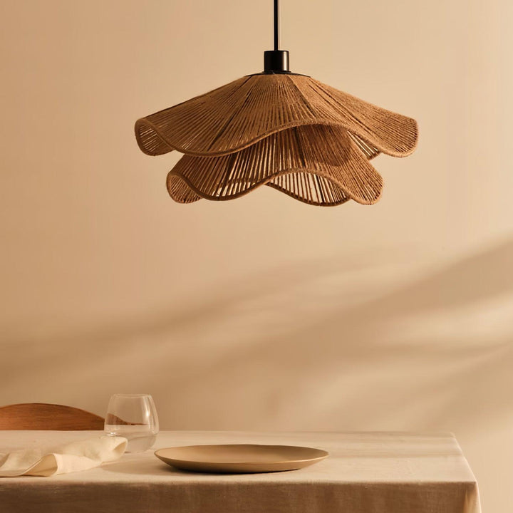 Handmade Straw Hat Pendant Lamp - Vakkerlight