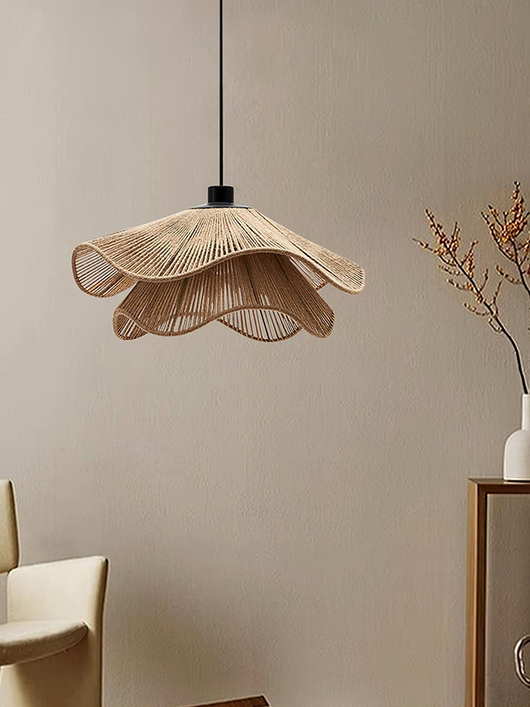 Handmade Straw Hat Pendant Lamp - Vakkerlight