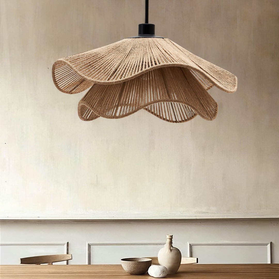 Handmade Straw Hat Pendant Lamp - Vakkerlight