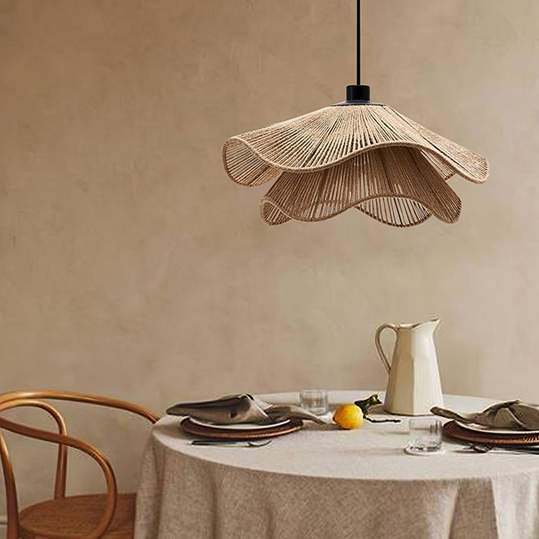 Handmade Straw Hat Pendant Lamp - Vakkerlight