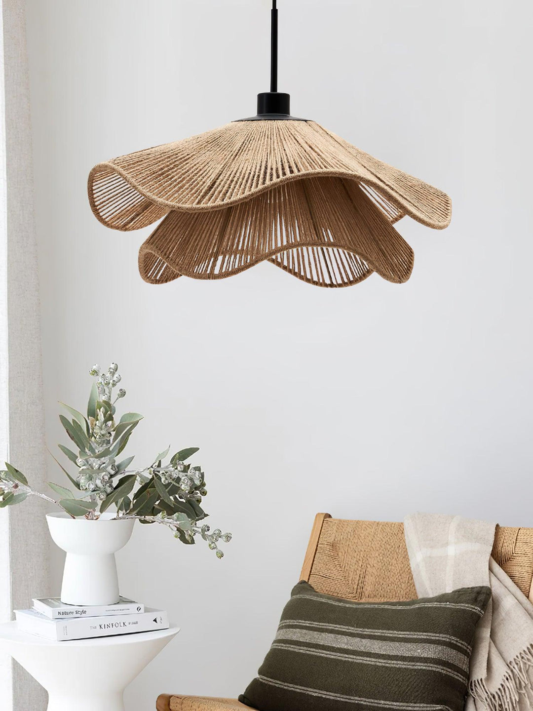 Handmade Straw Hat Pendant Lamp - Vakkerlight