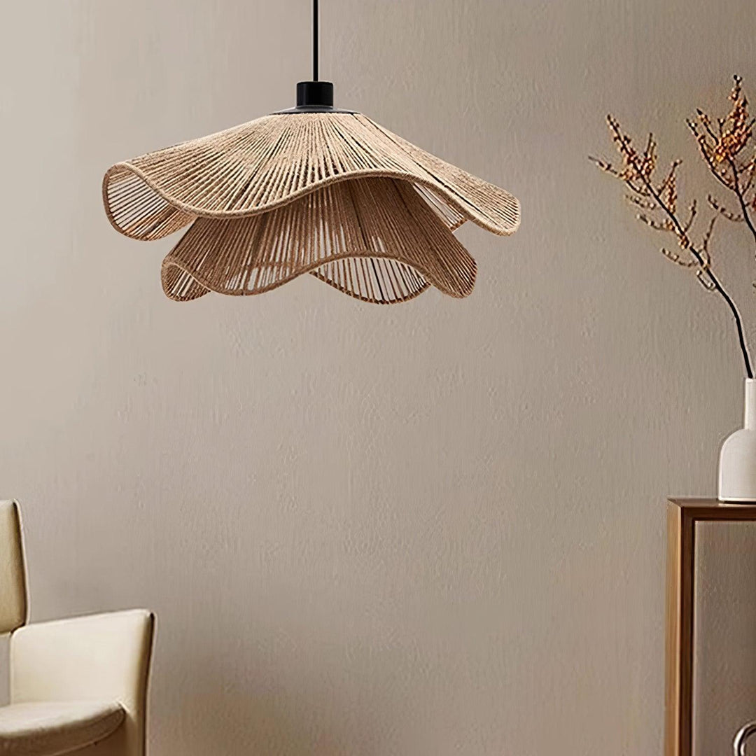 Handmade Straw Hat Pendant Lamp - Vakkerlight