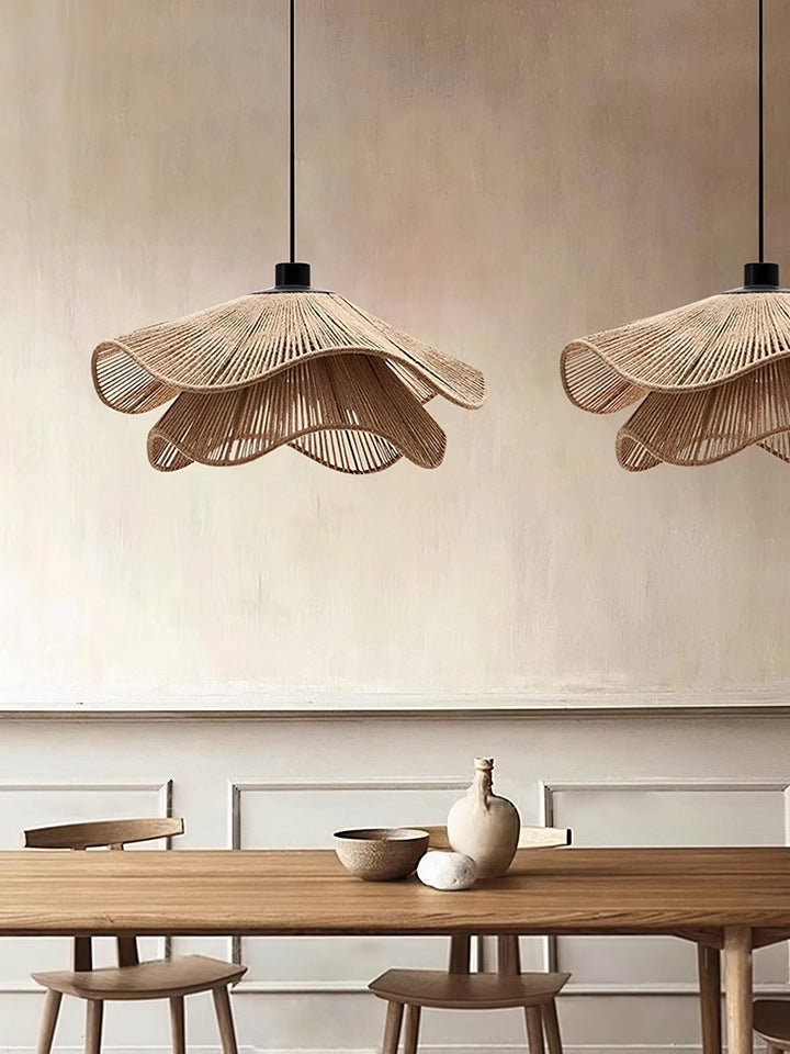 Handmade Straw Hat Pendant Lamp - Vakkerlight