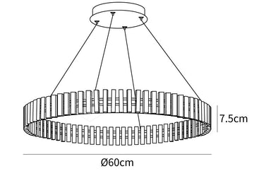 Lampadario LED sospeso — Dimension drawings 1