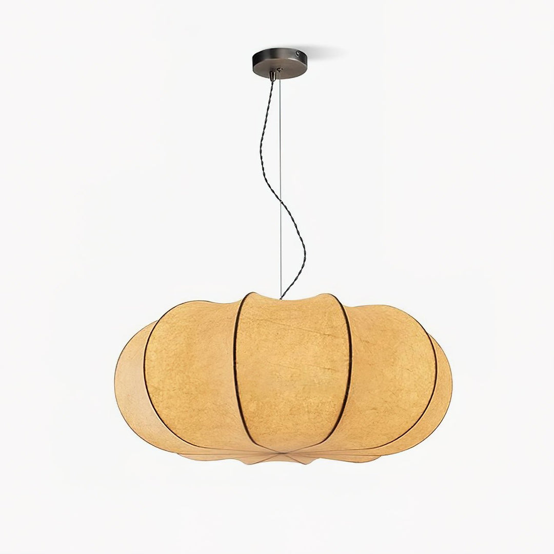 Oblate Silk Pendant Lamp - Vakkerlight