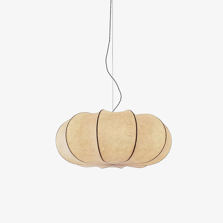 Oblate Silk Pendant Lamp - Vakkerlight