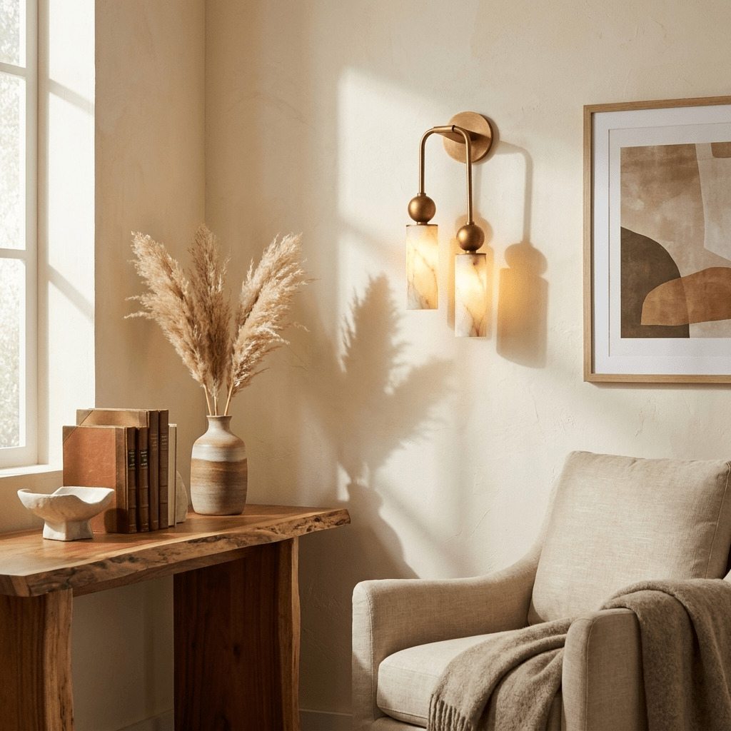 Harlin Alabaster Wall Lamp - Vakkerlight