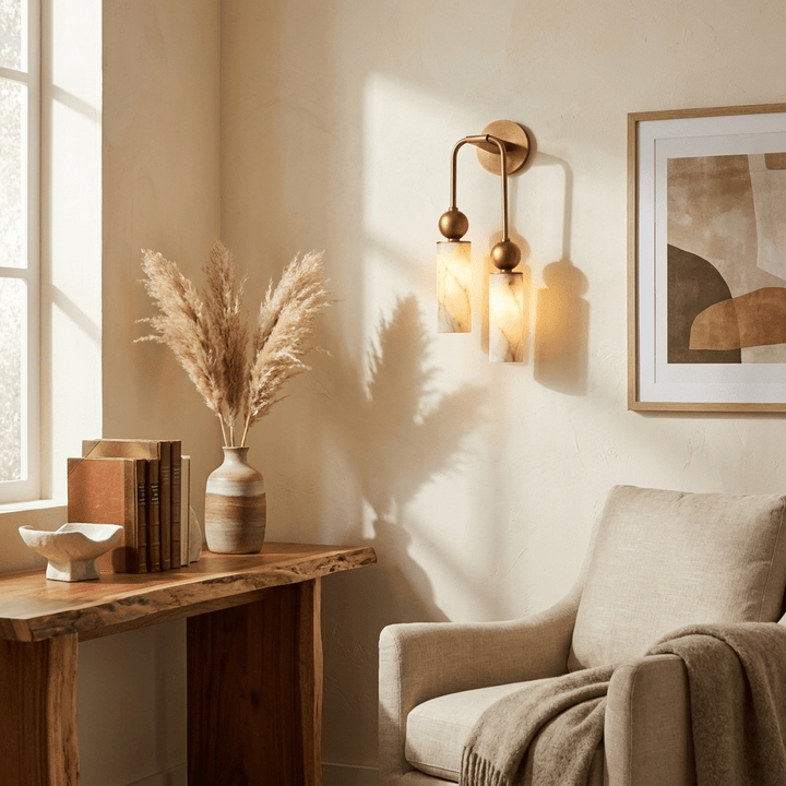 Harlin Alabaster Wall Lamp - Vakkerlight