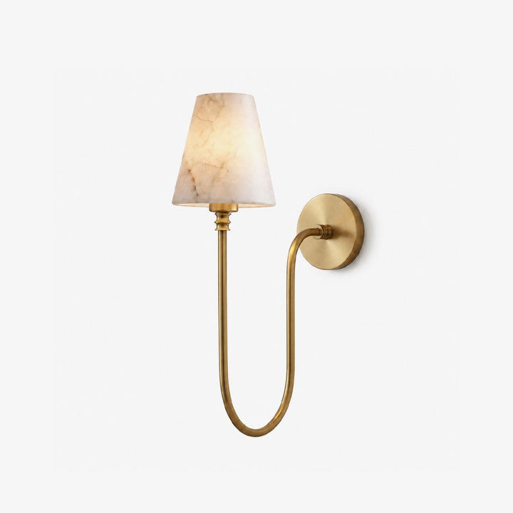 Harlow Alabaster Cone Sconce - Vakkerlight