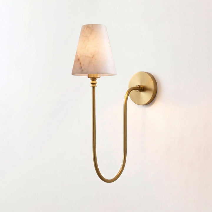 Harlow Alabaster Cone Sconce - Vakkerlight