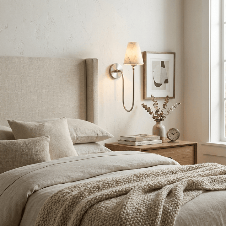 Harlow Alabaster Cone Sconce - Vakkerlight