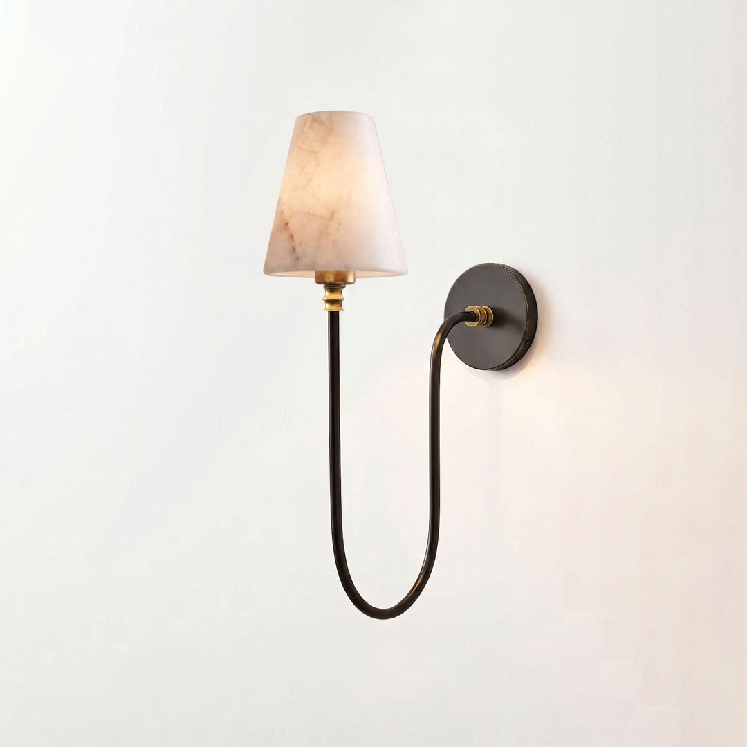 Harlow Alabaster Cone Sconce - Vakkerlight