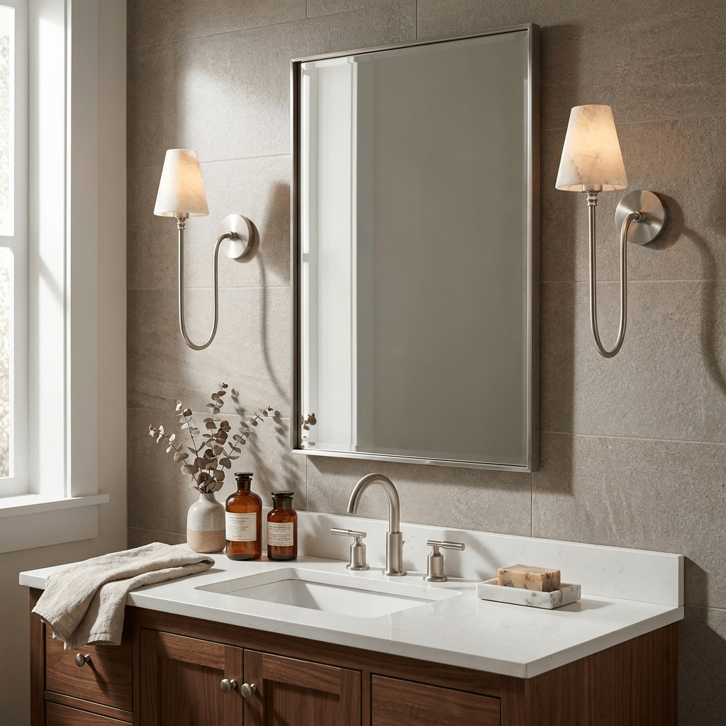 Harlow Alabaster Cone Sconce - Vakkerlight