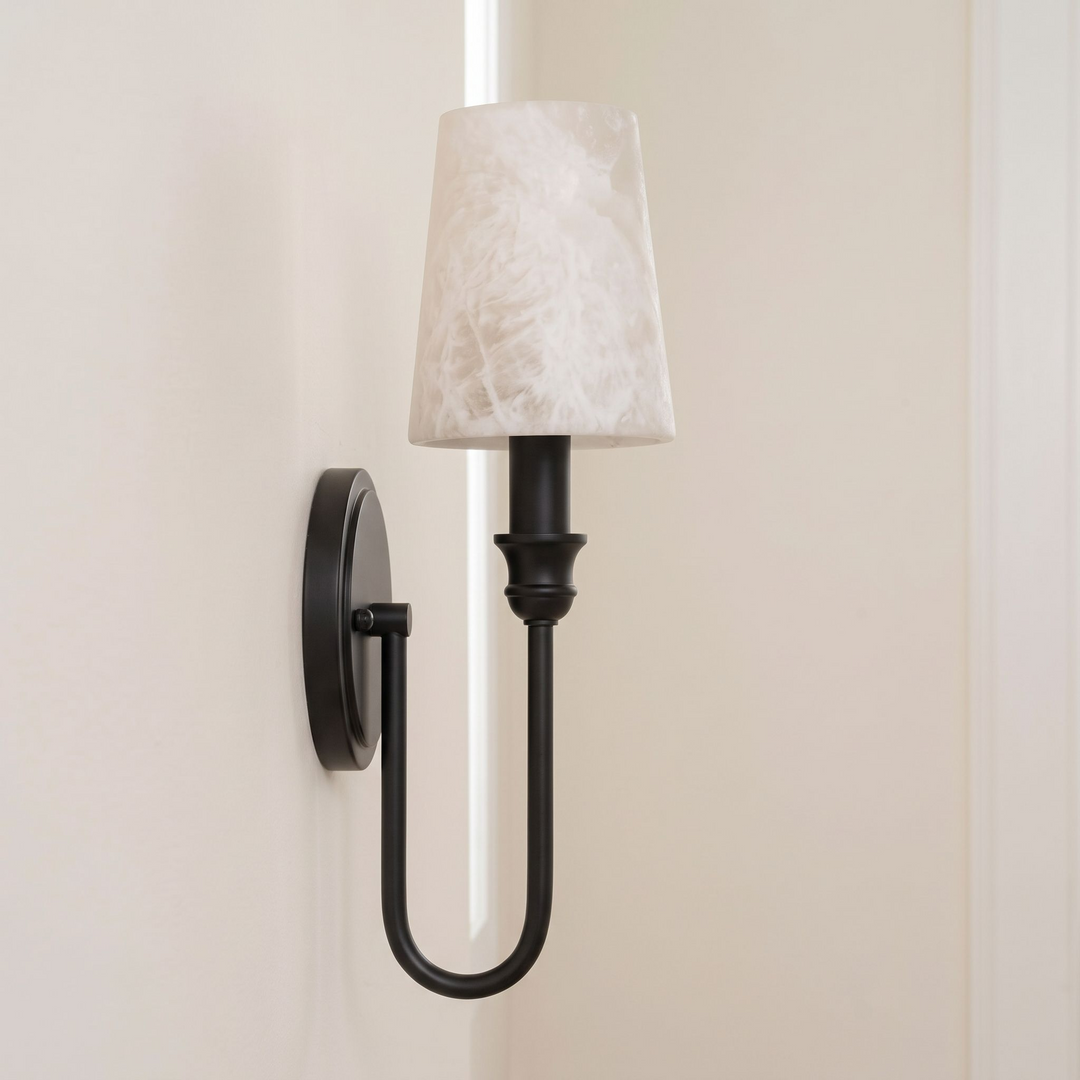 Harp Alabaster Wall Sconce