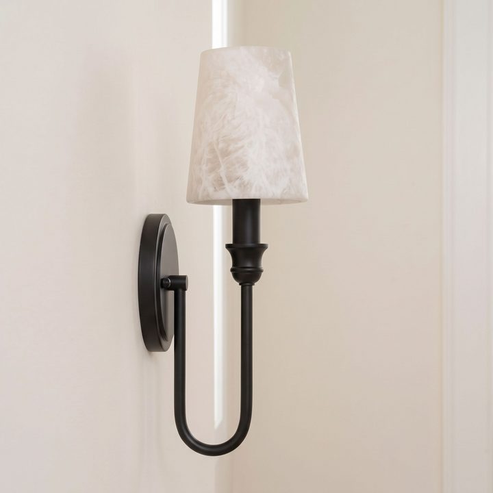 Harp Alabaster Wall Sconce