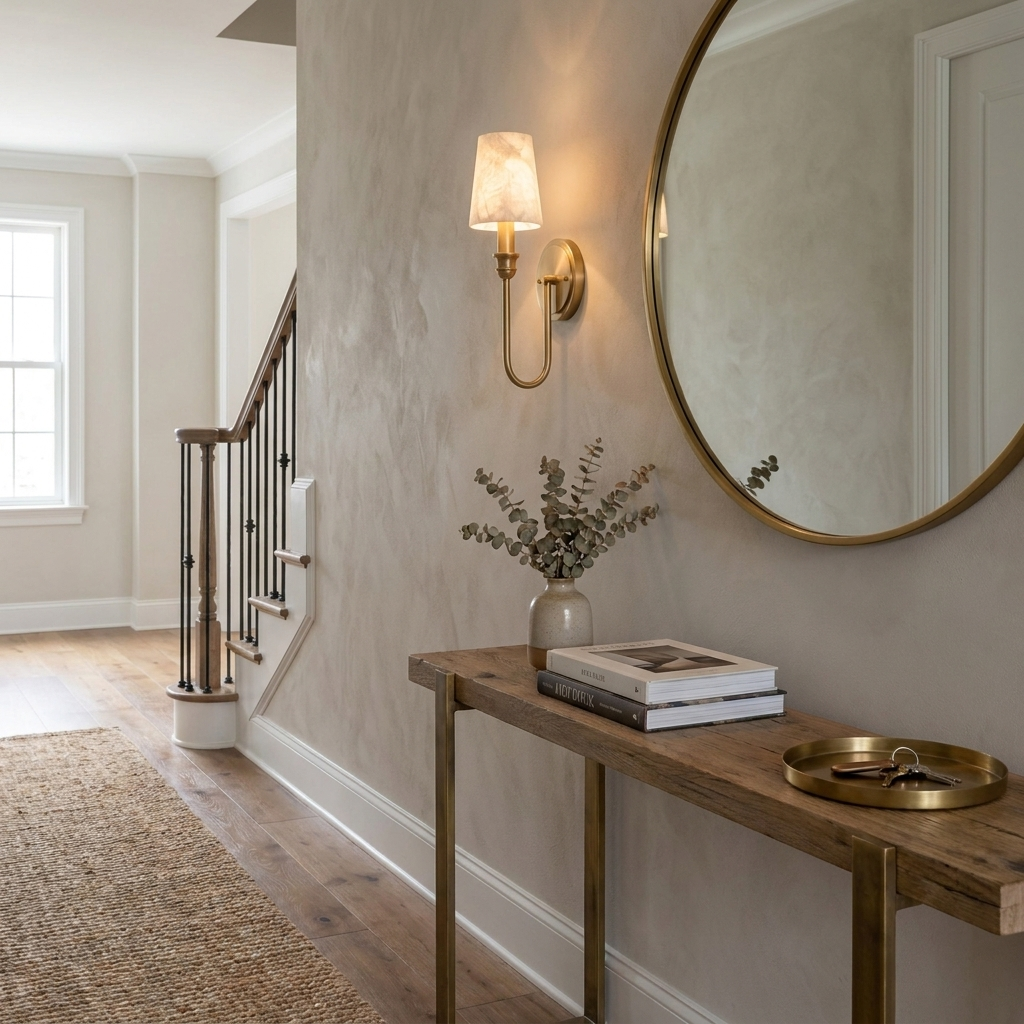 Harp Alabaster Wall Sconce