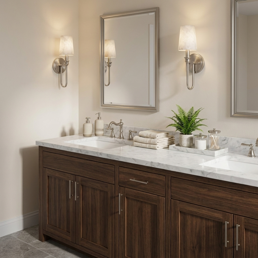 Harp Alabaster Wall Sconce