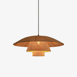 Sospensione Hat Weave in Rattan