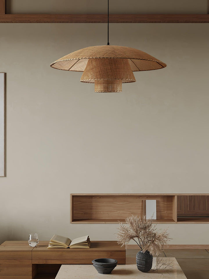 Hat Weave Rattan Pendant Lamp - Vakkerlight