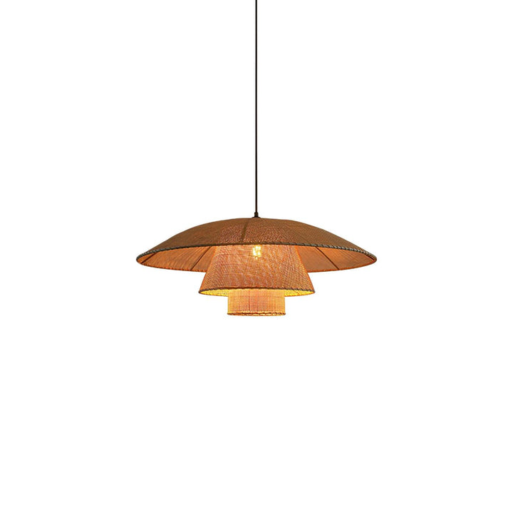 Hat Weave Rattan Pendant Lamp - Vakkerlight