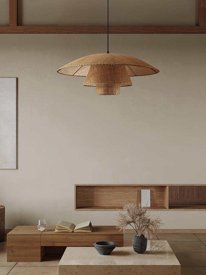 Hat Weave Rattan Pendant Lamp - Vakkerlight