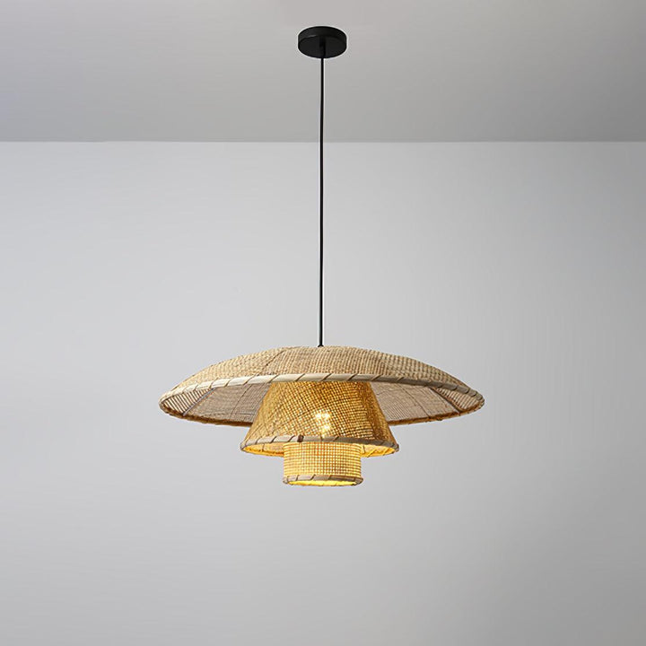 Hat Weave Rattan Pendant Lamp - Vakkerlight