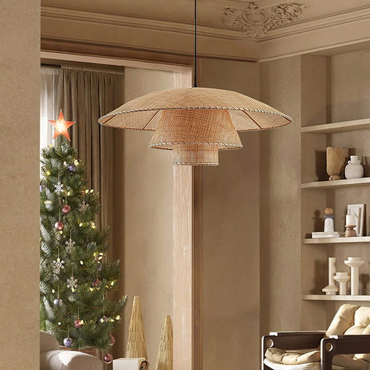 Hat Weave Rattan Pendant Lamp - Vakkerlight